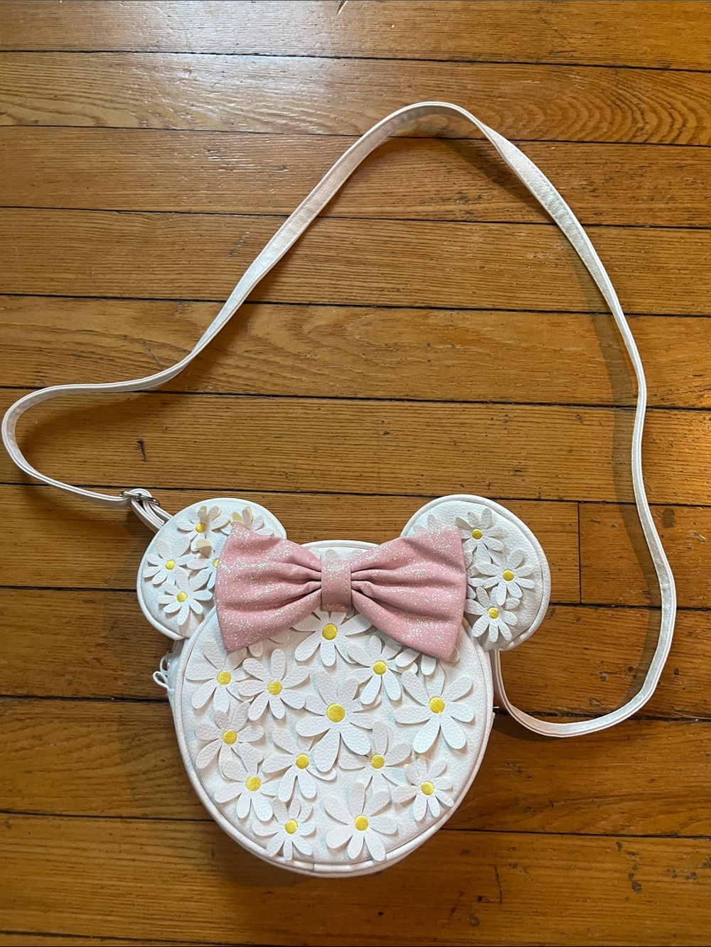 Disney Girls Pink Daisy Bow Crossbody Bag - Kids Accessories